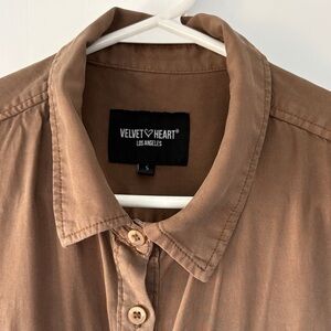 Velvet Heart Chocolate Sleeveless Mini Dress with Pockets